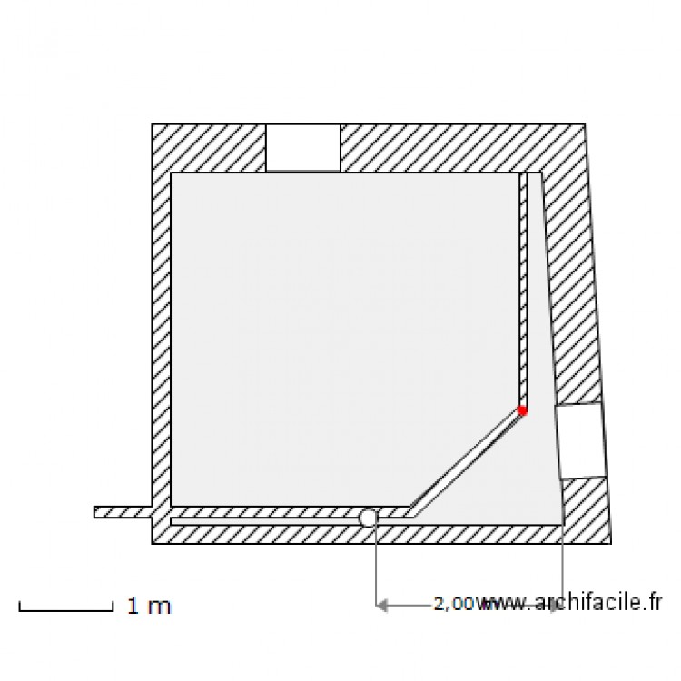 cellier assainissement. Plan de 0 pièce et 0 m2