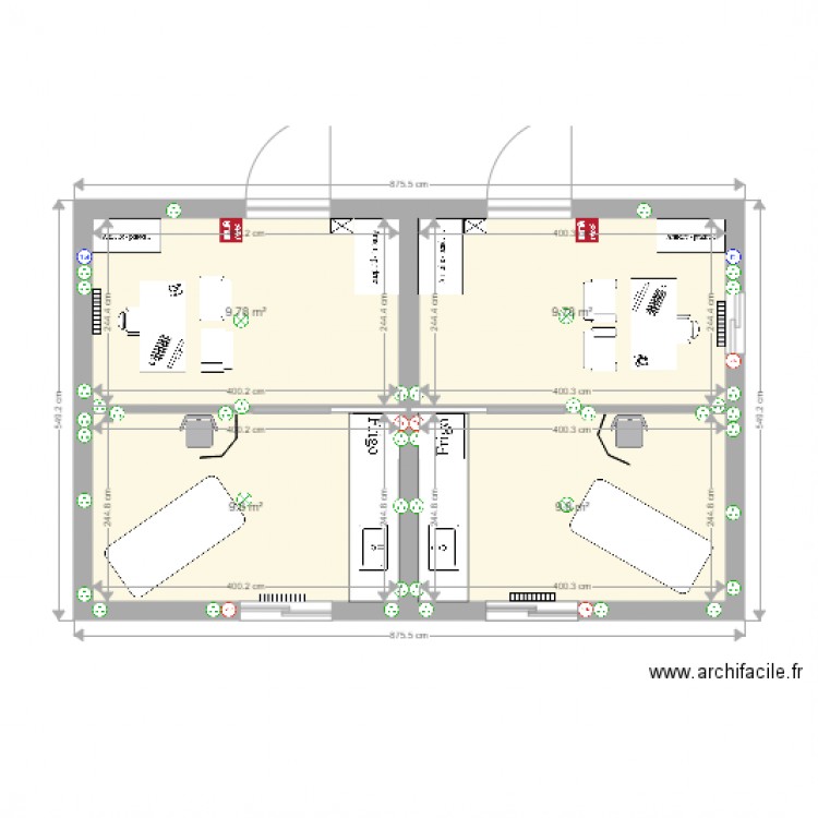 Cabinets de soins infirmiers. Plan de 0 pièce et 0 m2