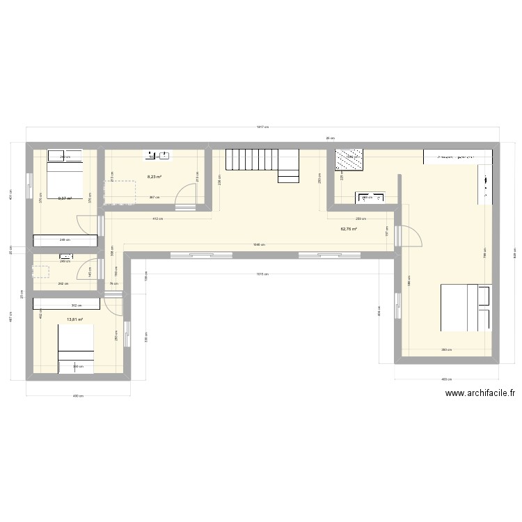 Etage. Plan de 0 pièce et 0 m2