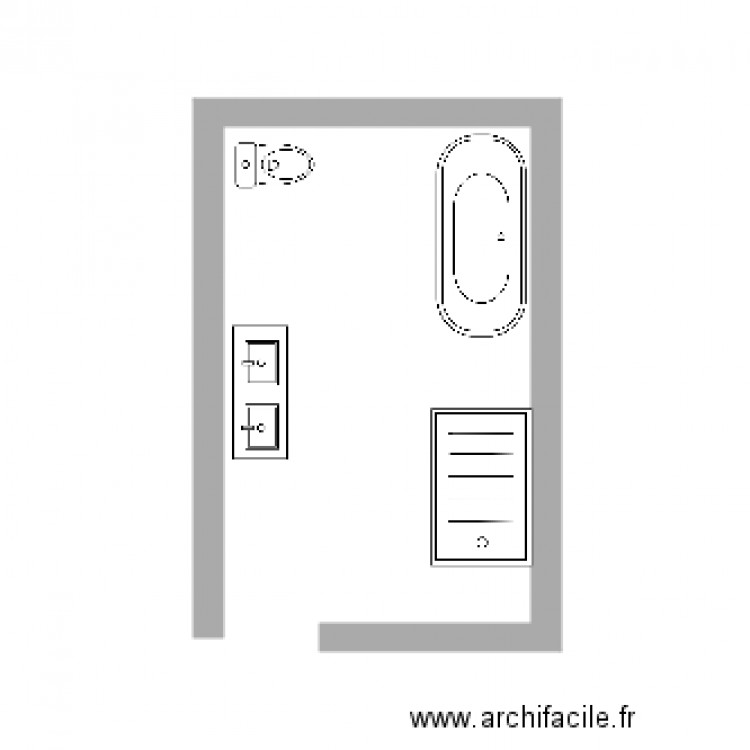 salle de bain. Plan de 0 pièce et 0 m2