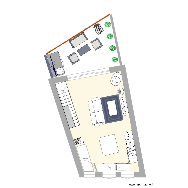 rdc. Plan de 0 pièce et 0 m2