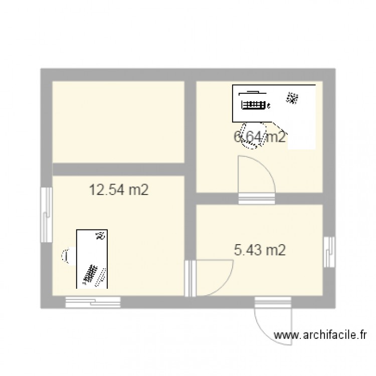 poste centrale securite amenagement actuel. Plan de 0 pièce et 0 m2