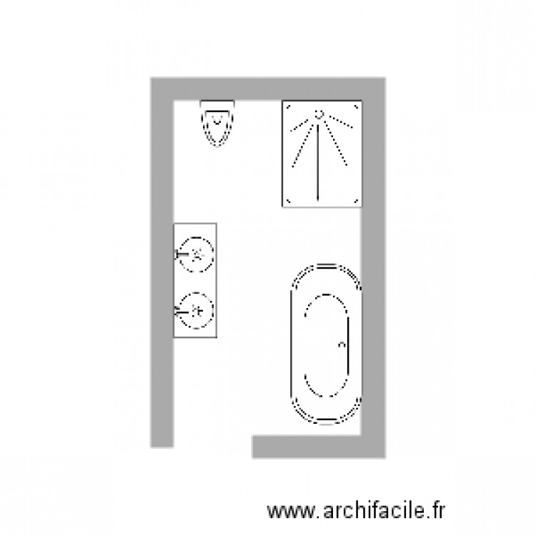 salle de bain 2. Plan de 0 pièce et 0 m2