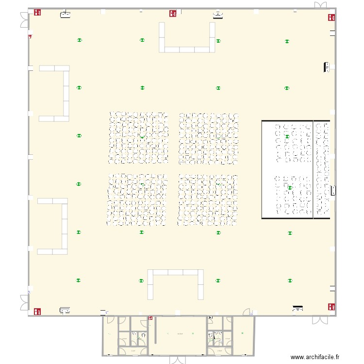 Voeux - Tennis Coubertin Aniche. Plan de 9 pièces et 1427 m2