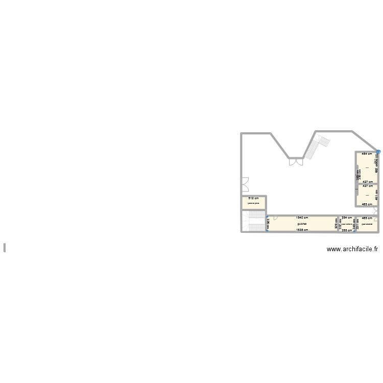 etage n01. Plan de 8 pièces et 142 m2