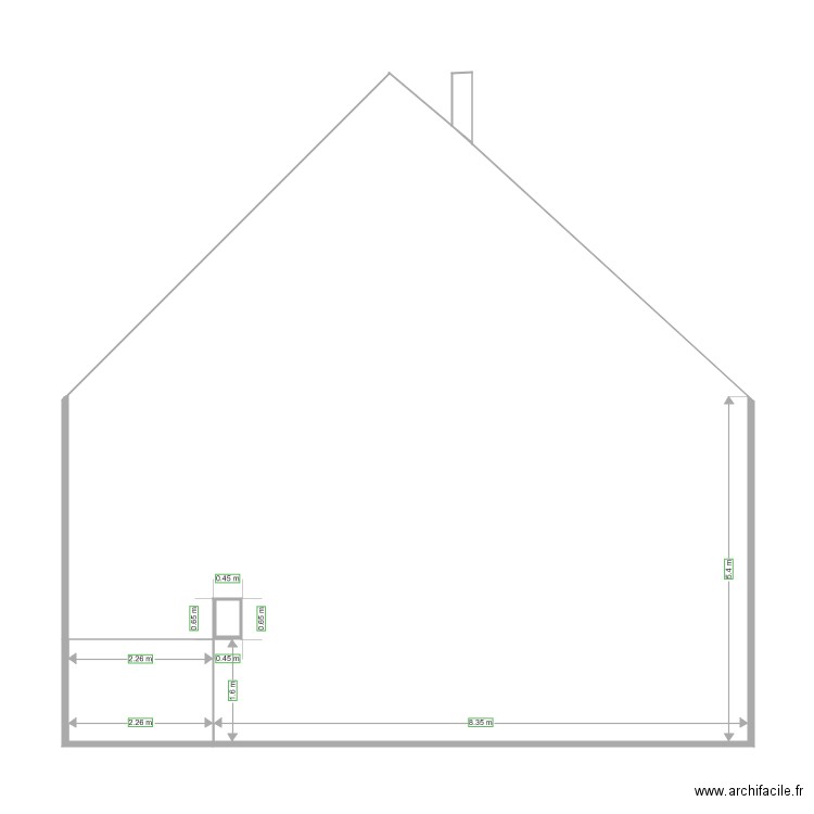 pignon gauche. Plan de 0 pièce et 0 m2