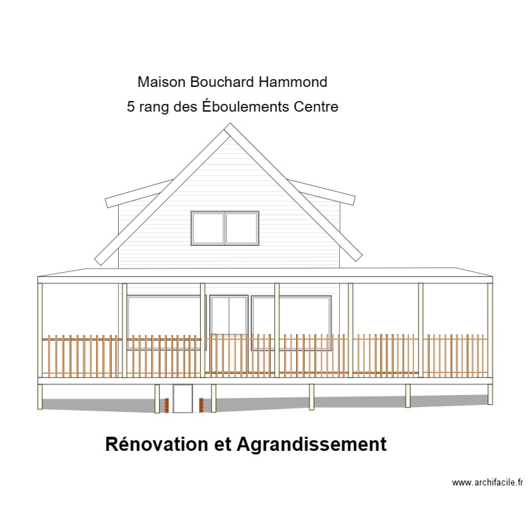 façade. Plan de 0 pièce et 0 m2