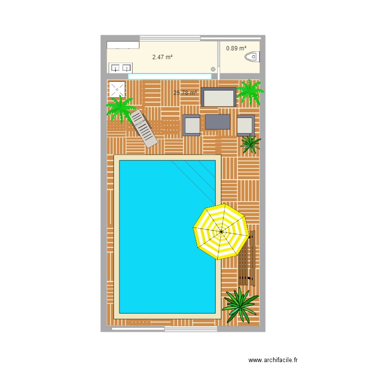 piscine 2. Plan de 0 pièce et 0 m2