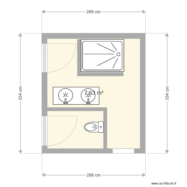 salle de bain. Plan de 0 pièce et 0 m2