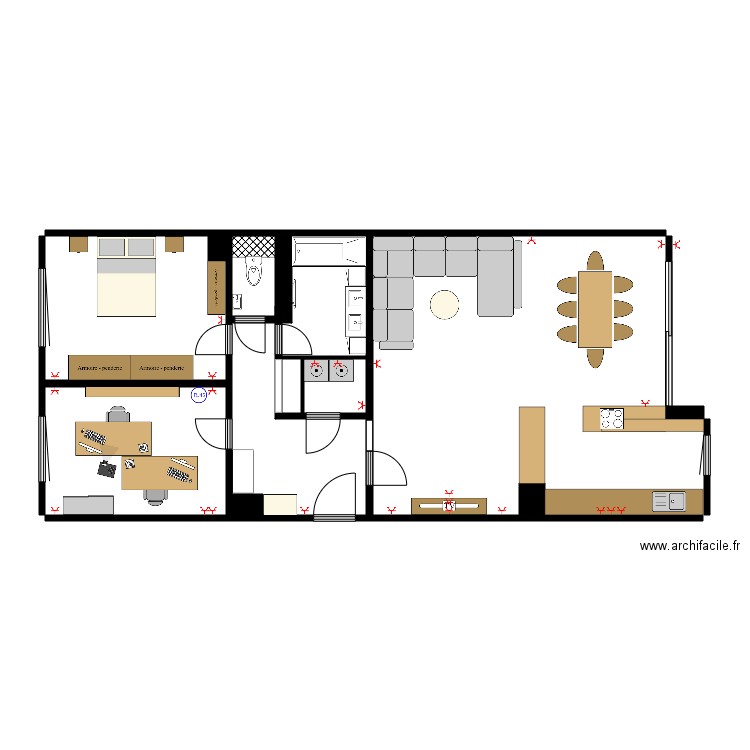 Appartement. Plan de 0 pièce et 0 m2