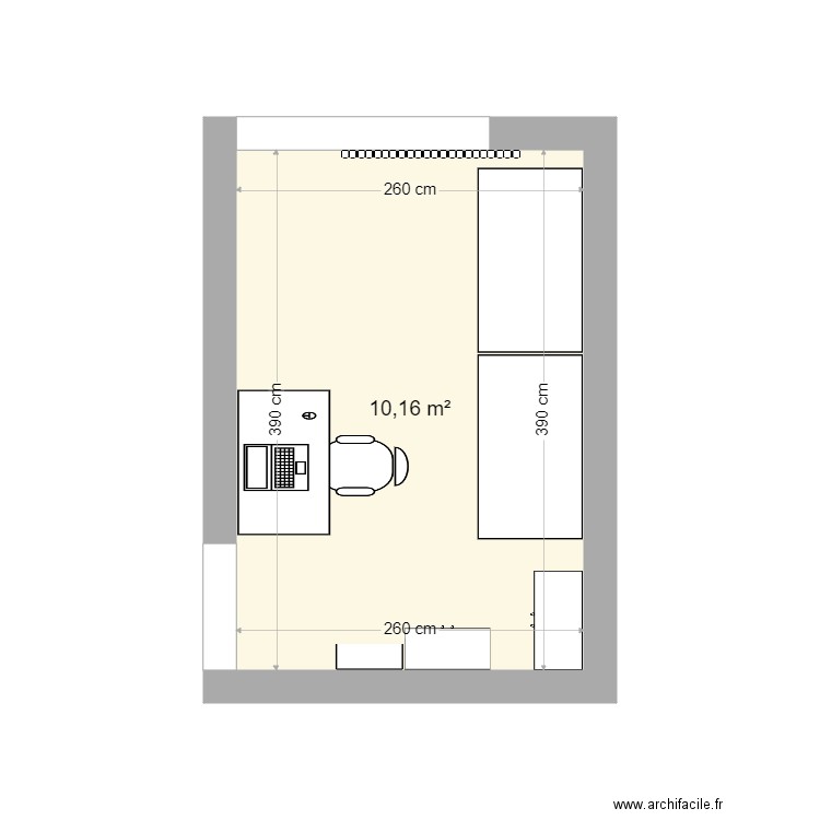 Pièce informatique. Plan de 0 pièce et 0 m2