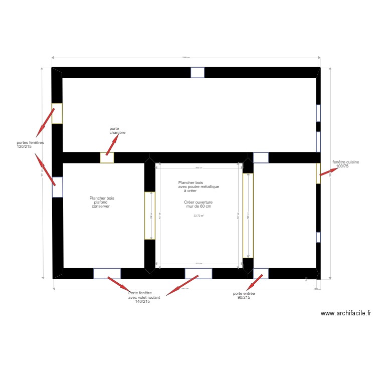 plan placo . Plan de 0 pièce et 0 m2