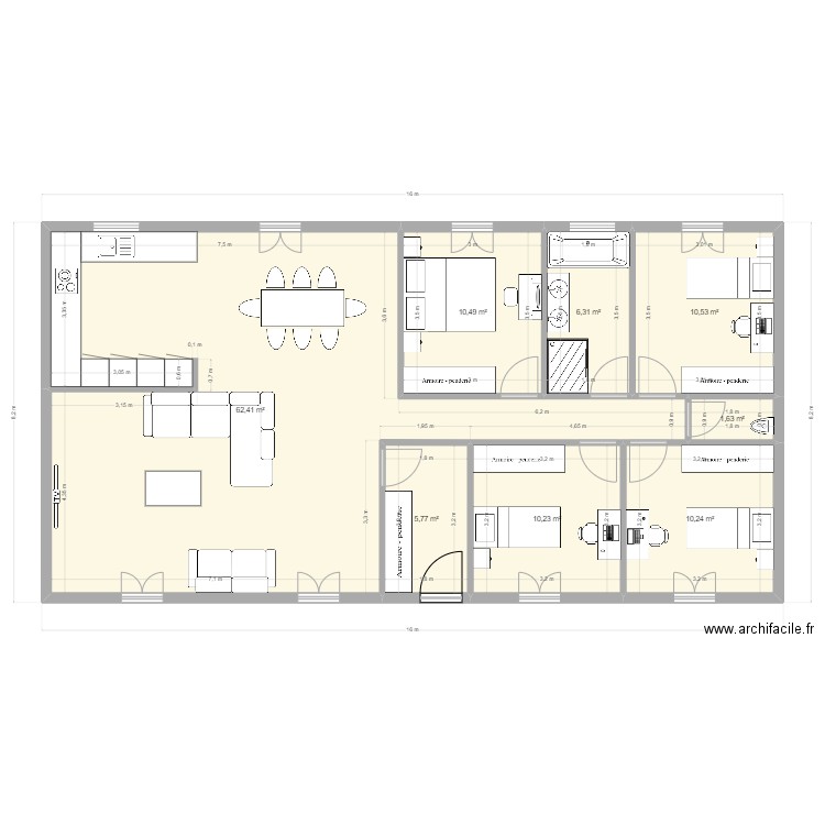 MAISON. Plan de 0 pièce et 0 m2