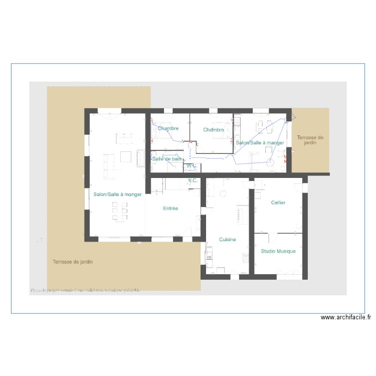 Mathias RDC à modifié. Plan de 0 pièce et 0 m2