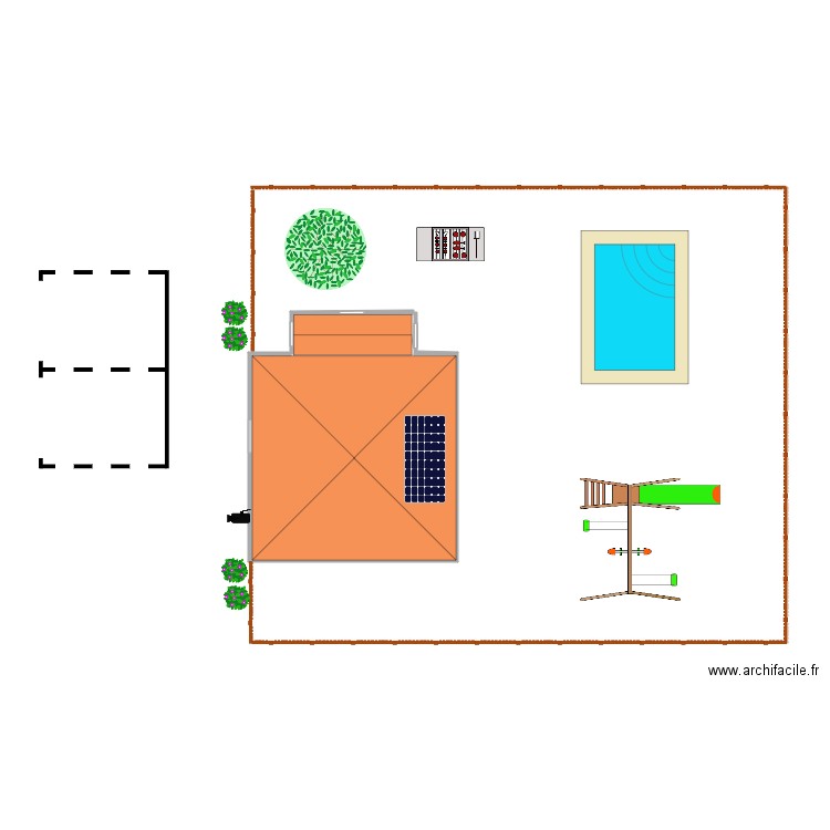 Villa. Plan de 0 pièce et 0 m2