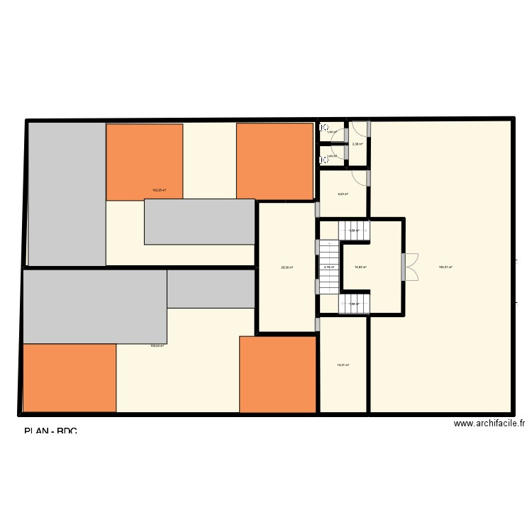 TERRAIN AMATH SAINT LOUIS. Plan de 17 pièces et 760 m2