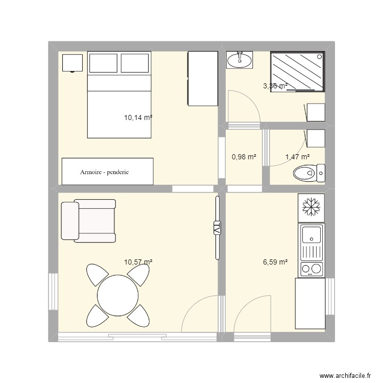 Annexe maison. Plan de 0 pièce et 0 m2