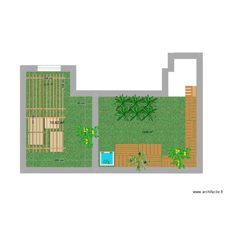 FOREST 1. Plan de 1 pièce et 11 m2