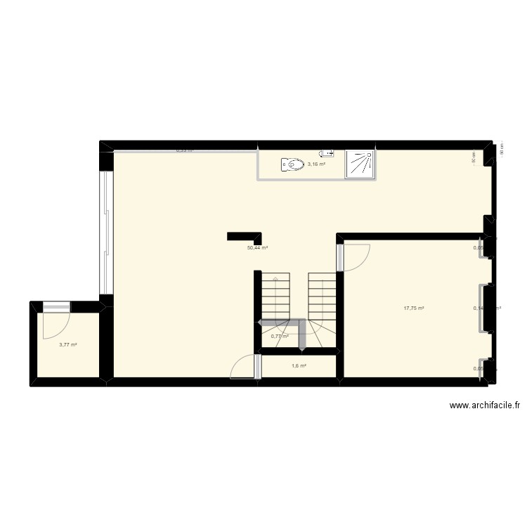 Hurla-RDC-amenagement. Plan de 0 pièce et 0 m2