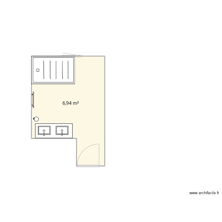 salle de bain. Plan de 0 pièce et 0 m2