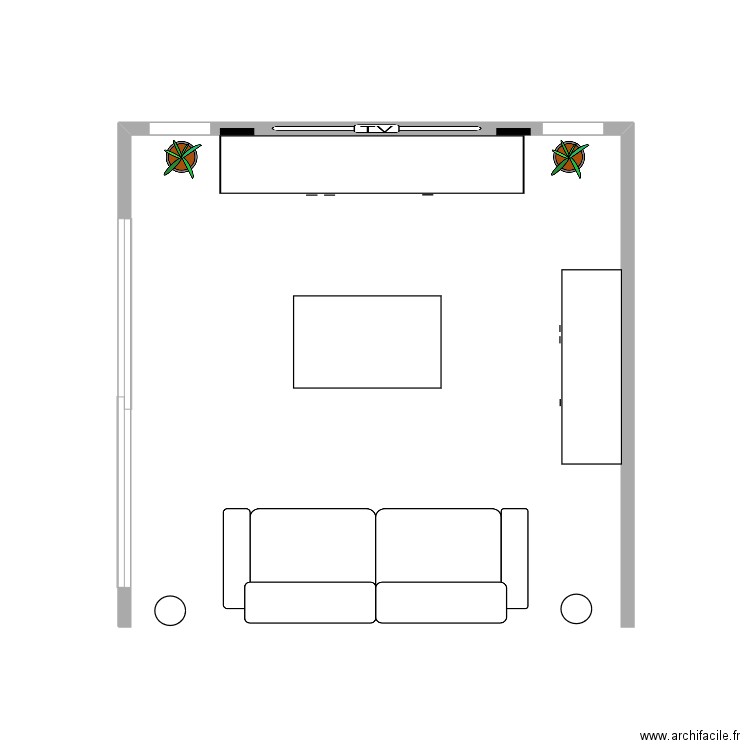 salon. Plan de 0 pièce et 0 m2