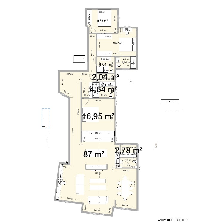 mdu15 4. Plan de 9 pièces et 144 m2