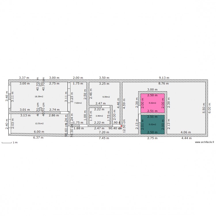 mi casa. Plan de 0 pièce et 0 m2