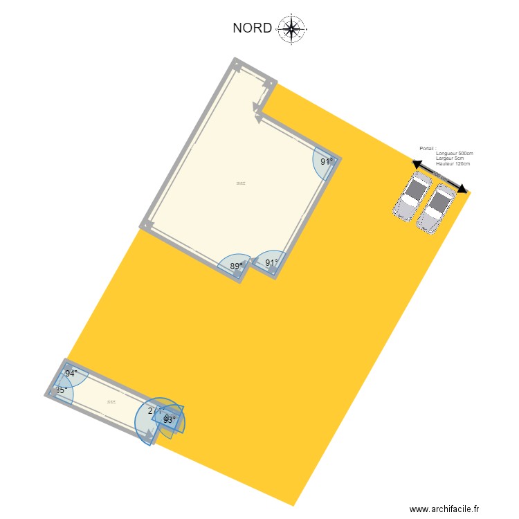 DP2 portail. Plan de 0 pièce et 0 m2