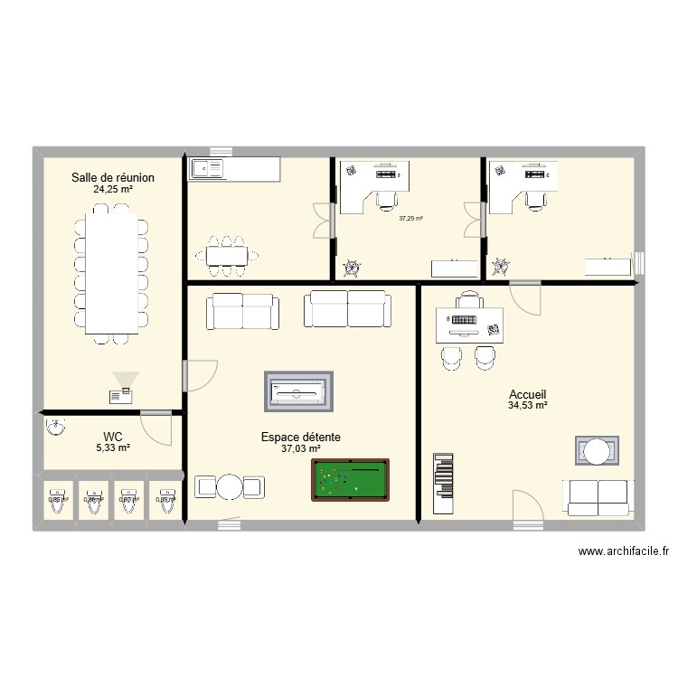 ANGLAIS. Plan de 9 pièces et 142 m2