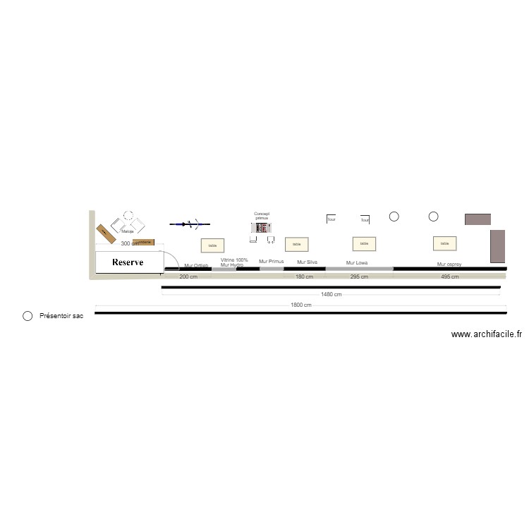 Sport achat corner maloja. Plan de 0 pièce et 0 m2