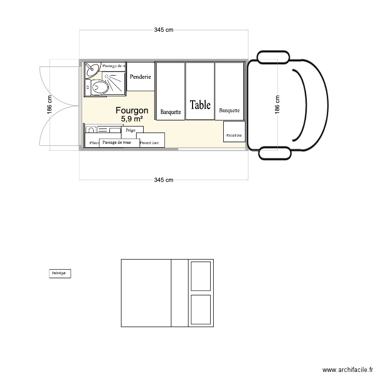 Ford 22. Plan de 0 pièce et 0 m2