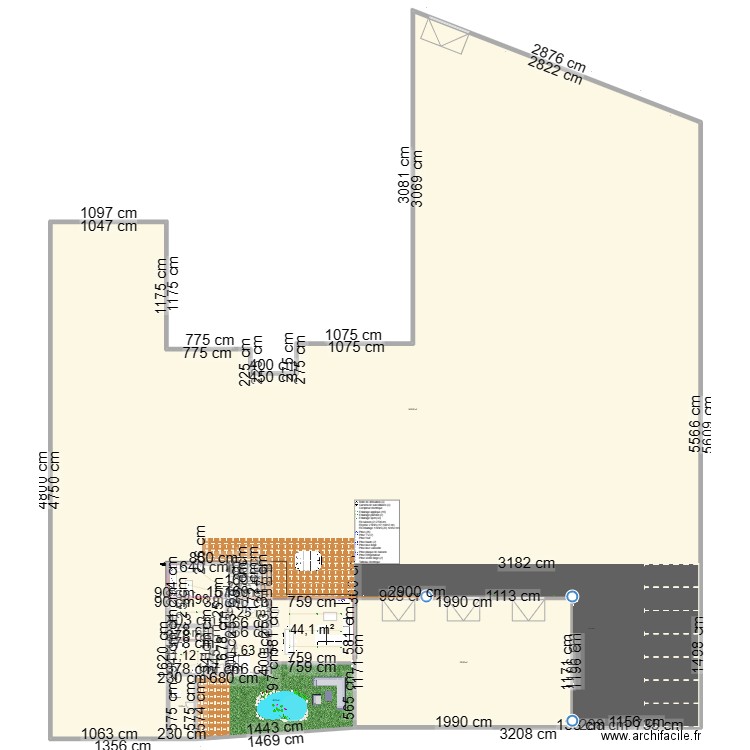 maison nouv vc. Plan de 12 pièces et -1429 m2