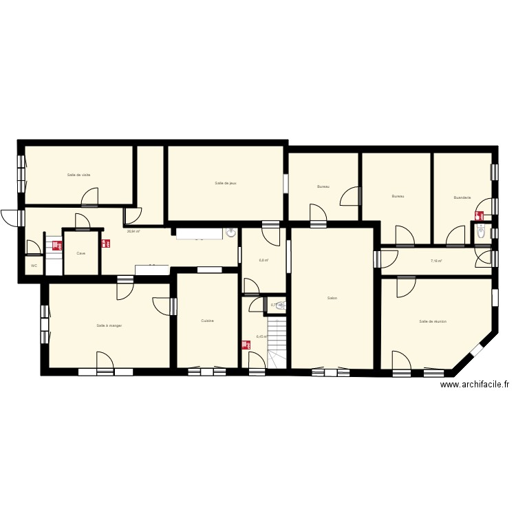 Fermette rez. Plan de 0 pièce et 0 m2