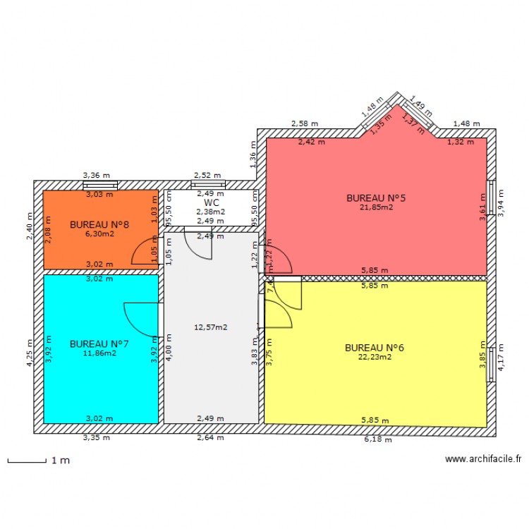 19 2eme étage DEFINITIF. Plan de 0 pièce et 0 m2