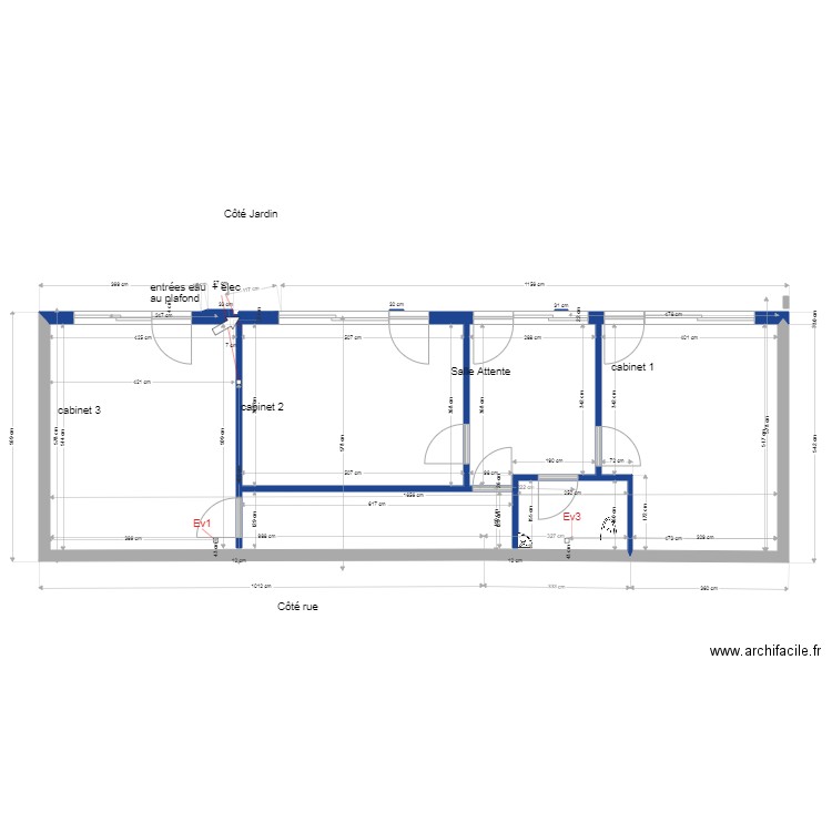 sous sol  cloisons et portes  V4. Plan de 0 pièce et 0 m2