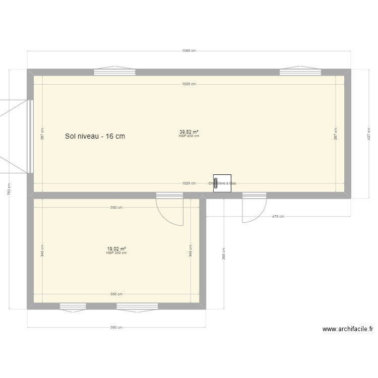 ST HILAIRE EXISTANT. Plan de 0 pièce et 0 m2