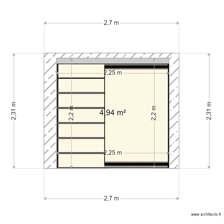 Garage appartement . Plan de 0 pièce et 0 m2