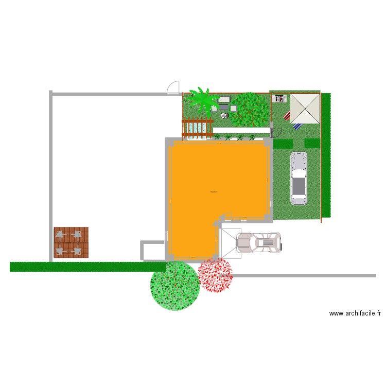 Jardin 2. Plan de 0 pièce et 0 m2