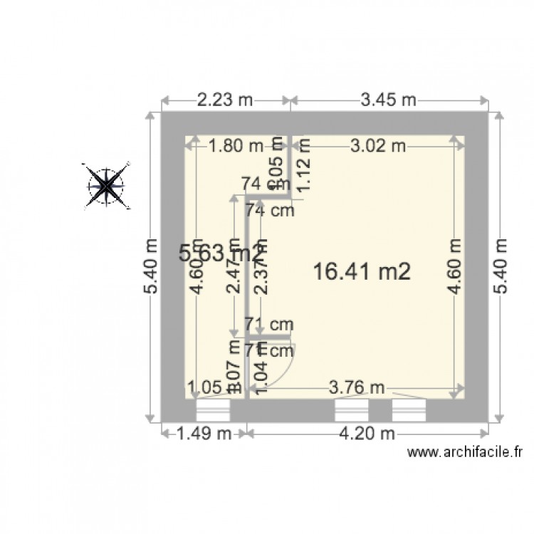 Haut Chambre. Plan de 0 pièce et 0 m2