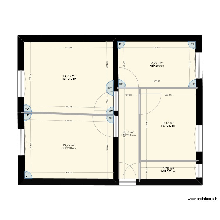 89 BLVD JJ. Plan de 6 pièces et 52 m2