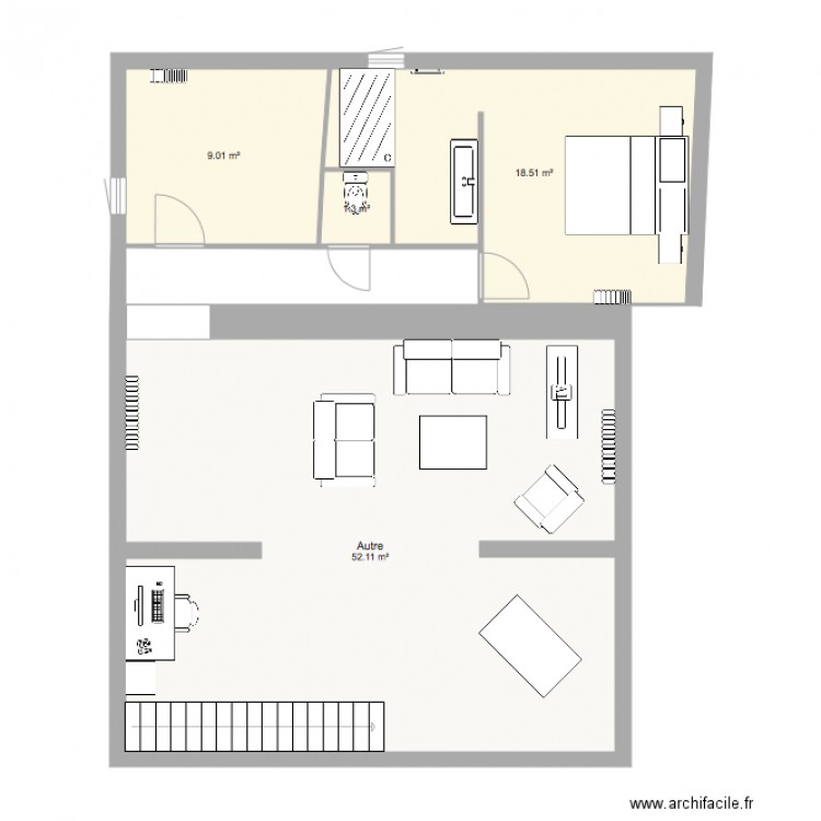 sdb bas. Plan de 0 pièce et 0 m2