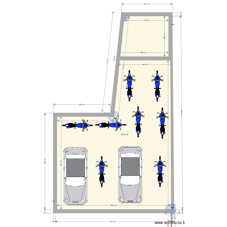 garage reviers. Plan de 0 pièce et 0 m2