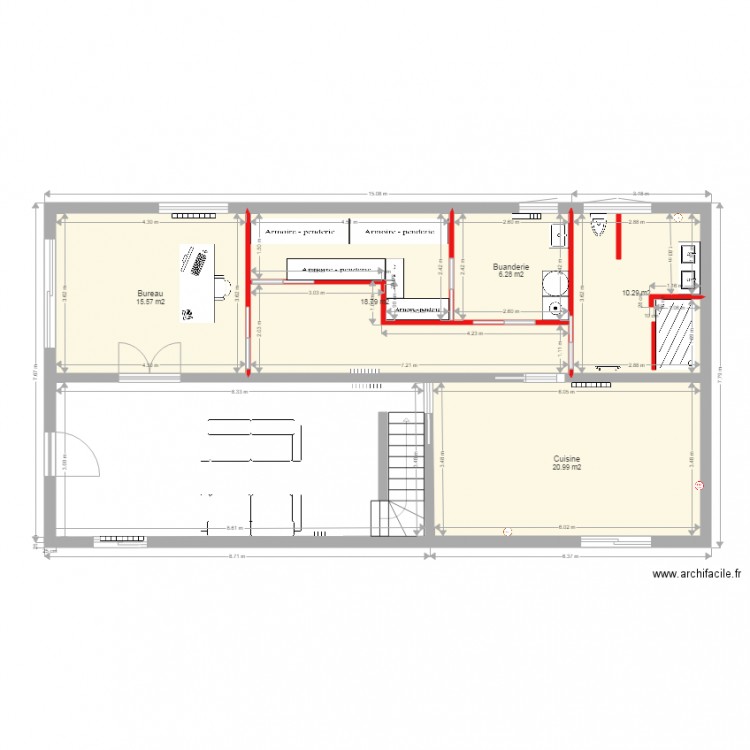 Travaux sous sol Lot Electricité. Plan de 0 pièce et 0 m2