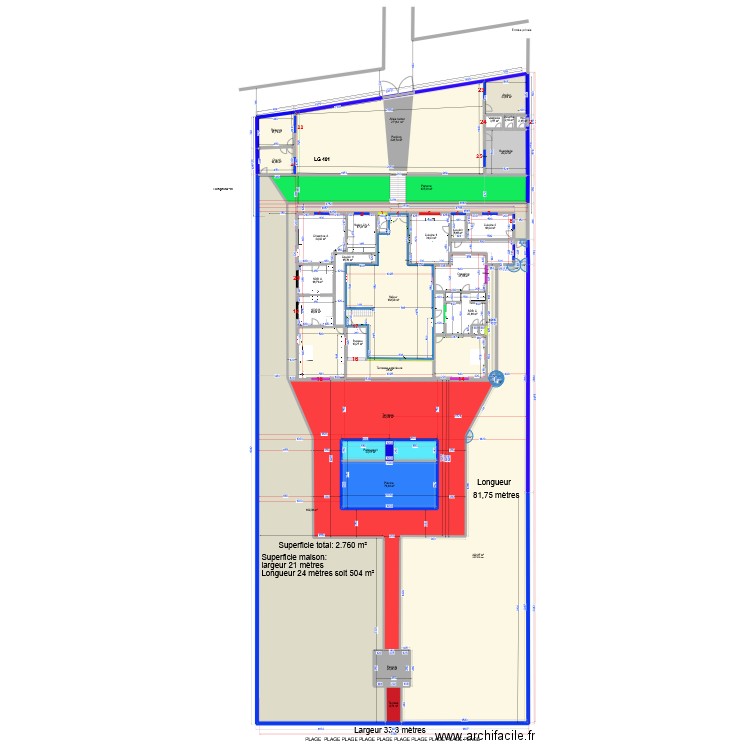 2025 NVL terrasse 2. Plan de 90 pièces et 7142 m2