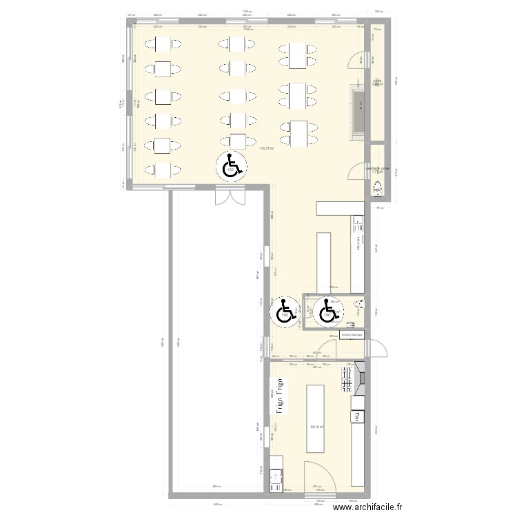 resto2. Plan de 5 pièces et 155 m2