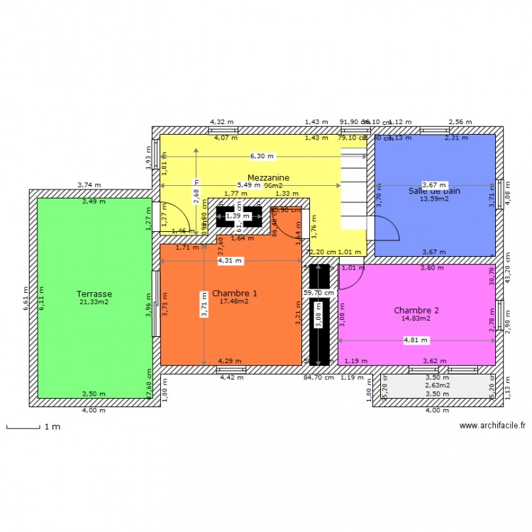 Maison R 1    . Plan de 0 pièce et 0 m2