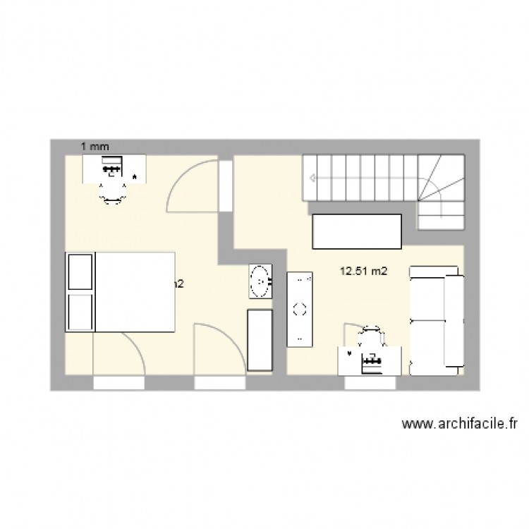 chambre melissa 2. Plan de 0 pièce et 0 m2