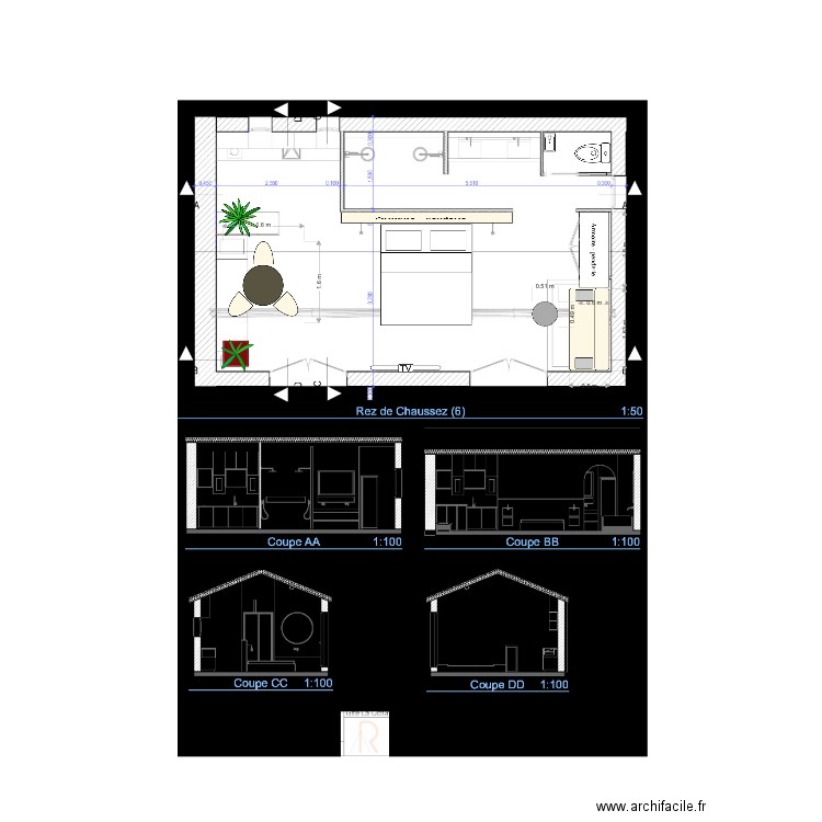 gite 2. Plan de 0 pièce et 0 m2