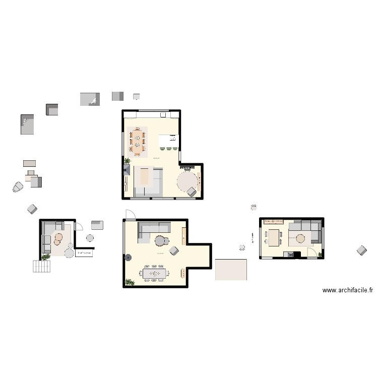 Danish townhouse 1. Plan de 3 pièces et 112 m2