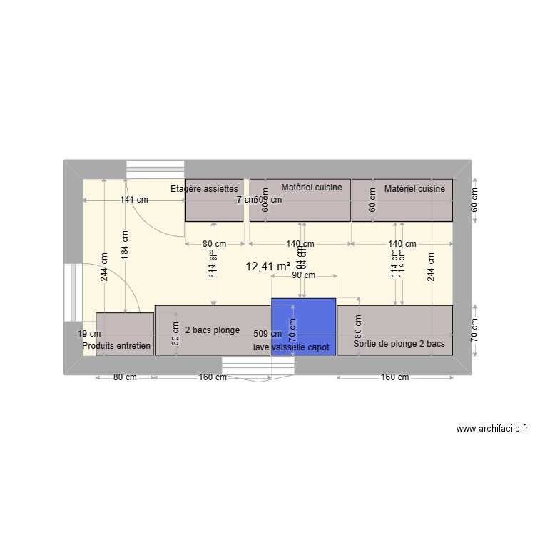 poste nettoyage . Plan de 0 pièce et 0 m2